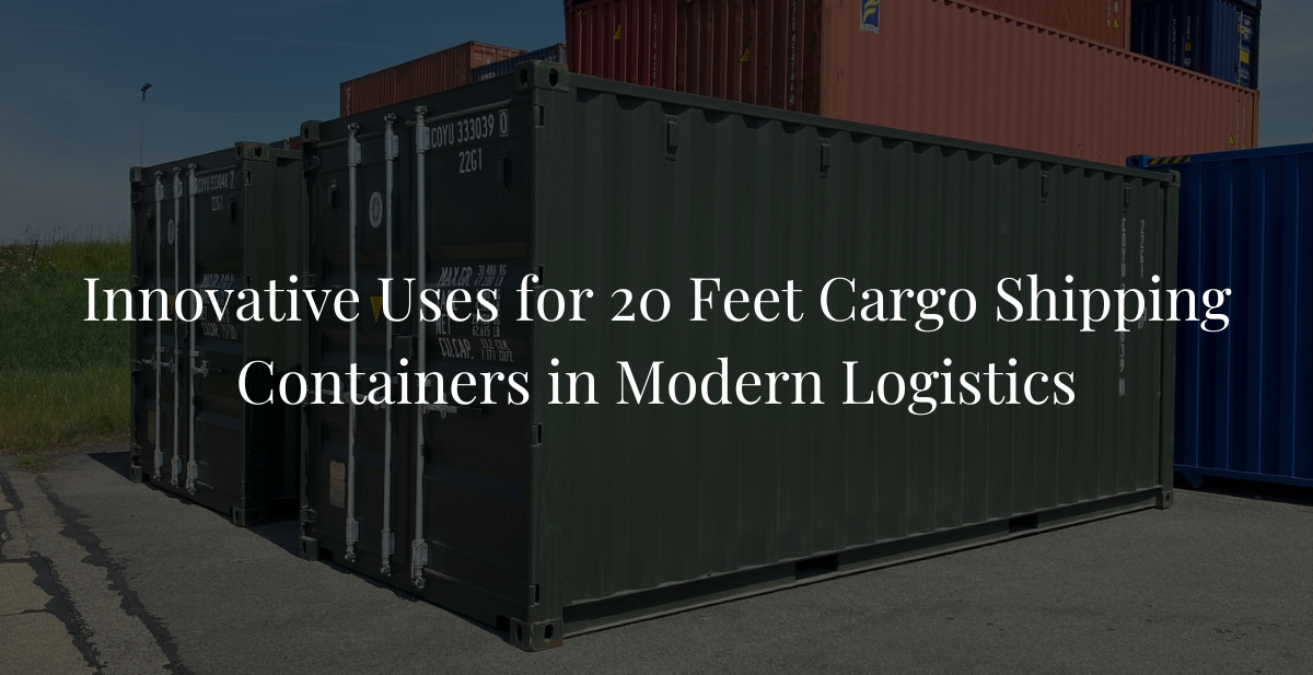 20 Feet Cargo Shipping Container